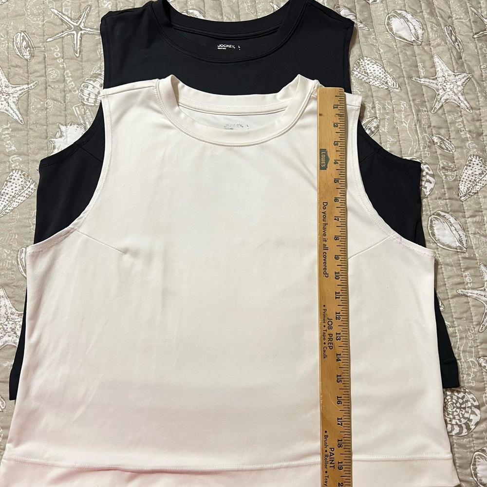 Black and White Jockey Sleeveless Tops - Picture 8 of 8